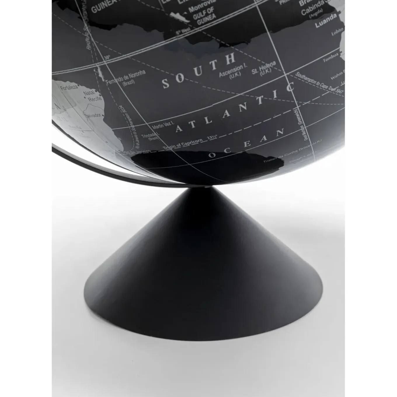 Objet Décoratif Globe Top Noir 40Cm