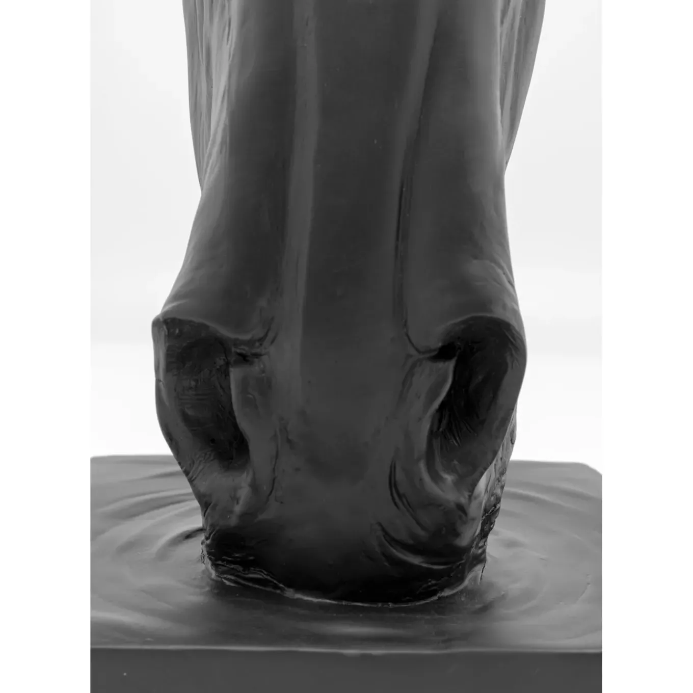 Objet Décoratif Horse Face Noir 72Cm
