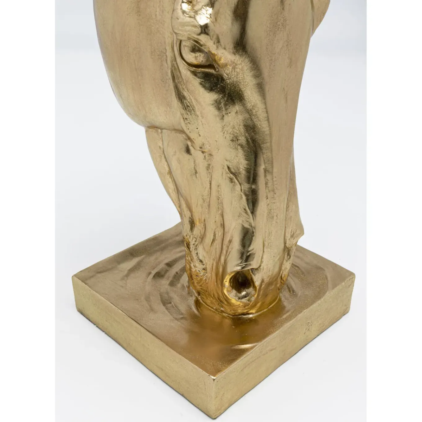 Objet Décoratif Horse Face Dore 72Cm