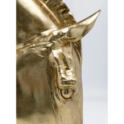 Objet Décoratif Horse Face Dore 72Cm