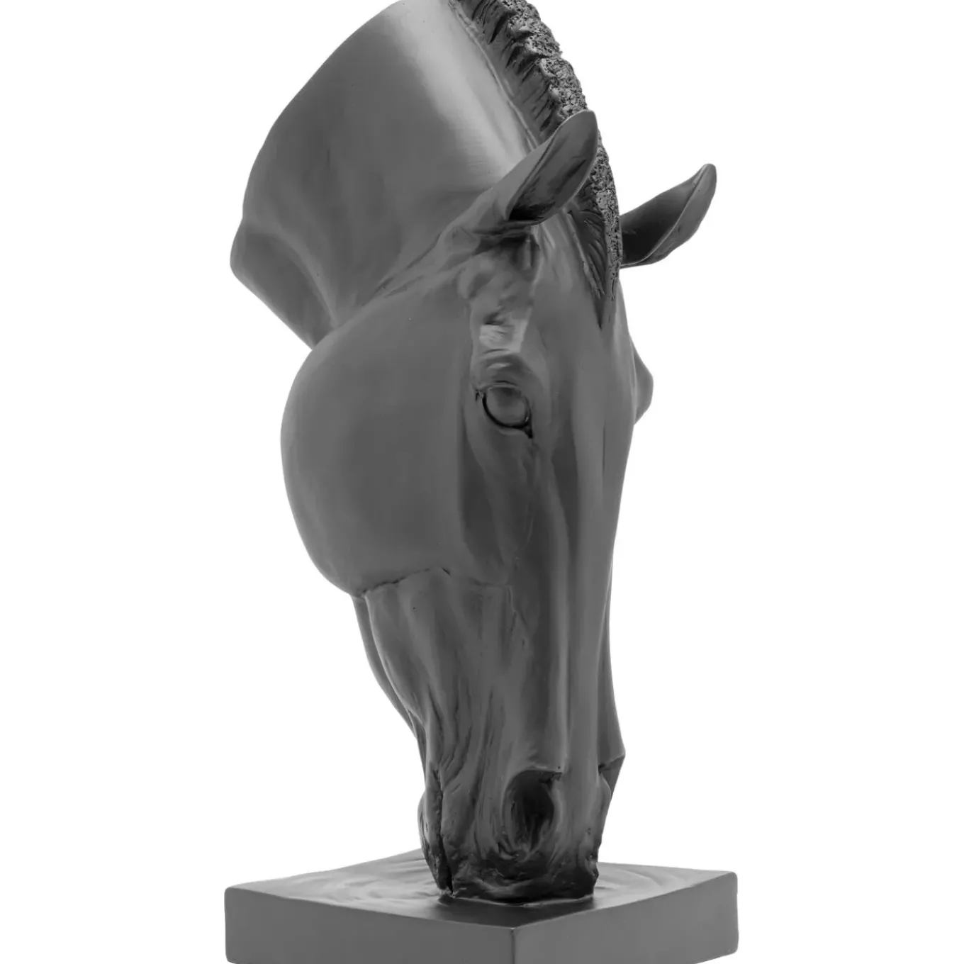 Objet Décoratif Horse Face Noir 57Cm