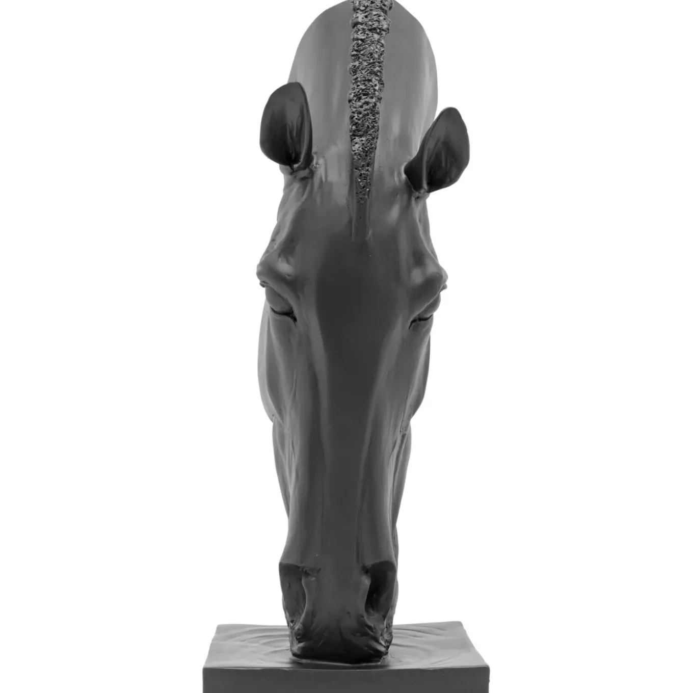 Objet Décoratif Horse Face Noir 57Cm