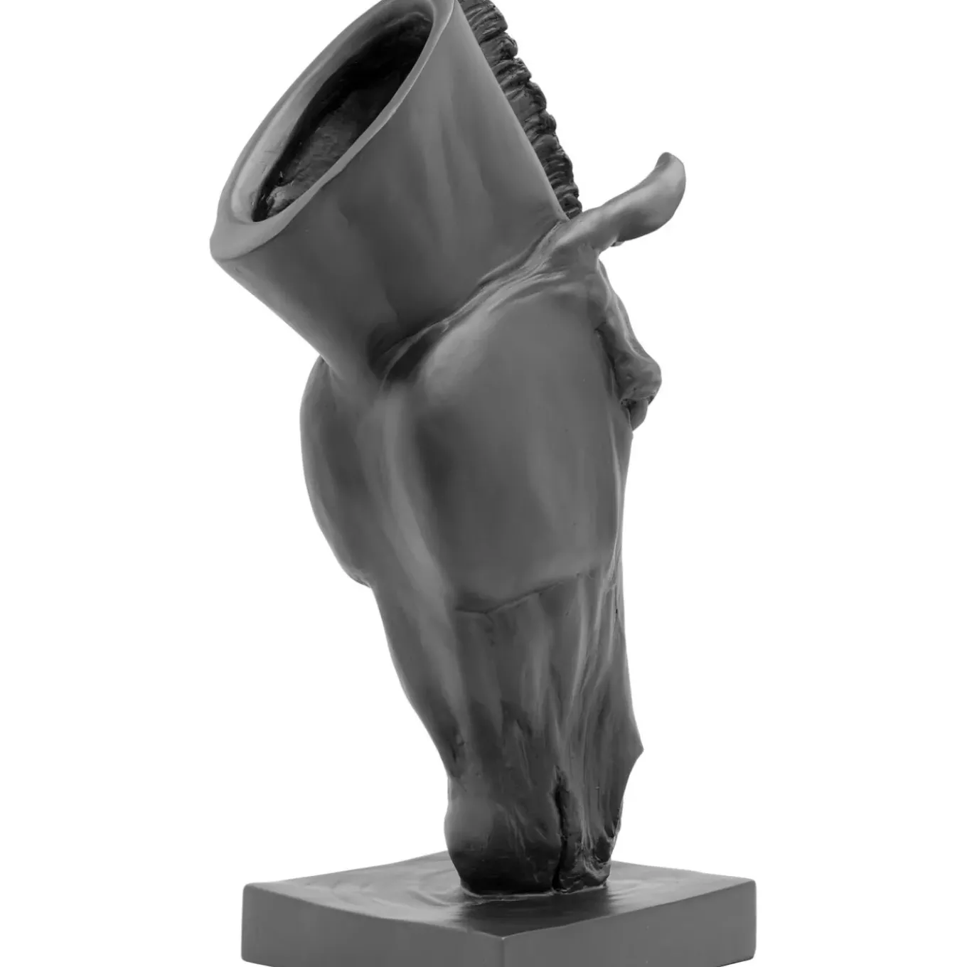 Objet Décoratif Horse Face Noir 57Cm