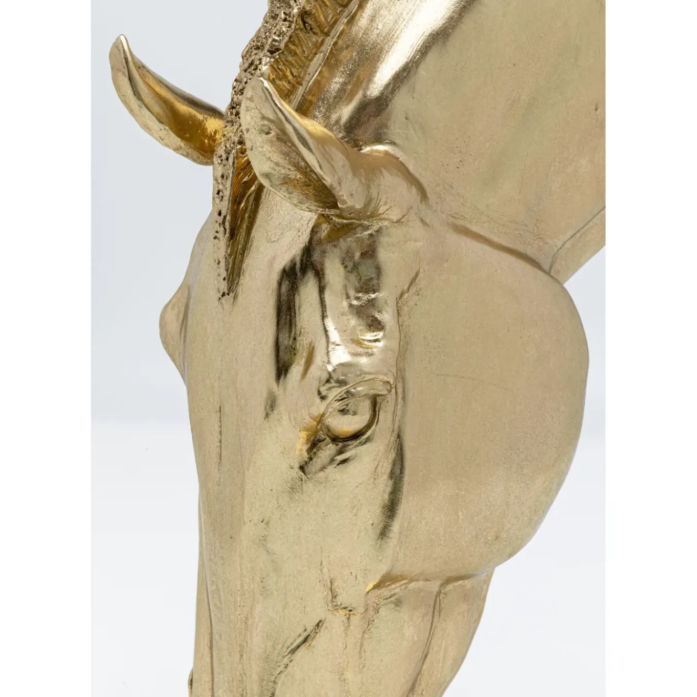 Objet Décoratif Horse Face Dore 57Cm
