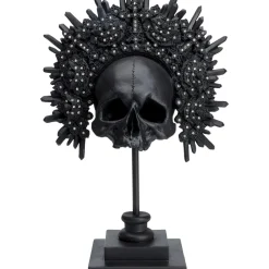 Objet Décoratif King Skull Noir 49Cm