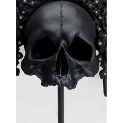 Objet Décoratif King Skull Noir 49Cm