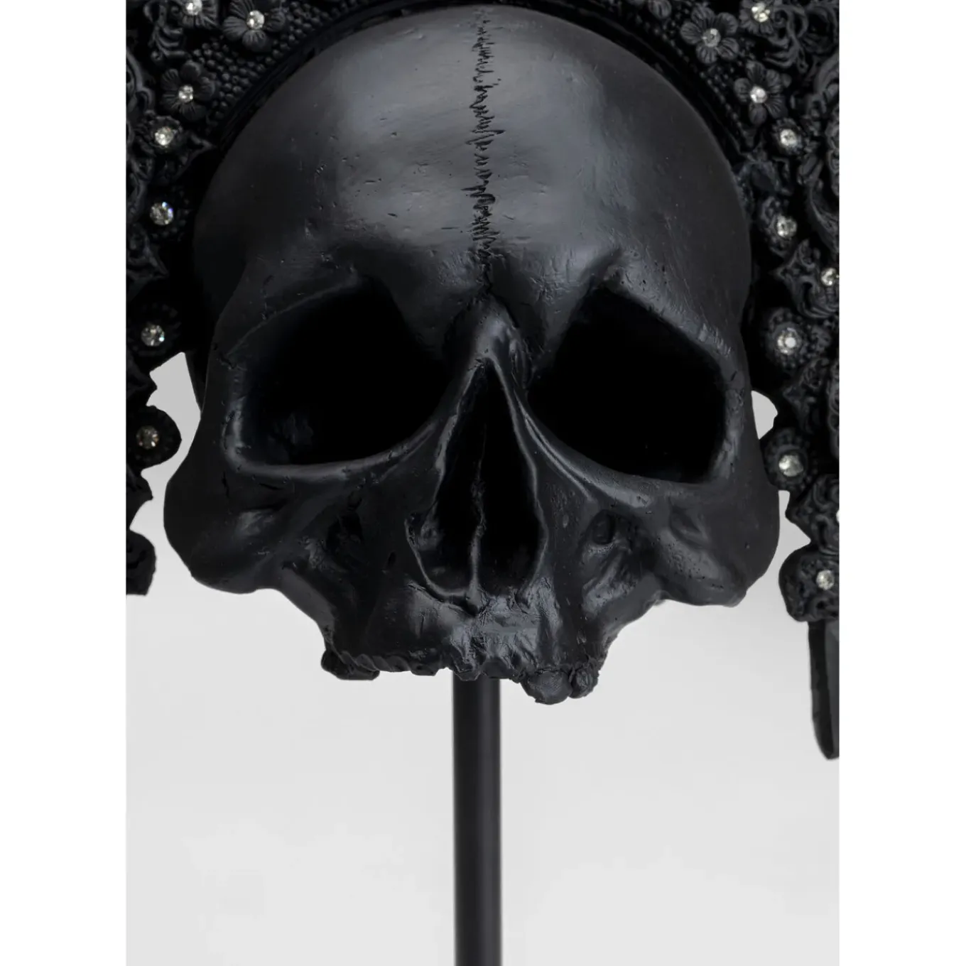 Objet Décoratif King Skull Noir 49Cm