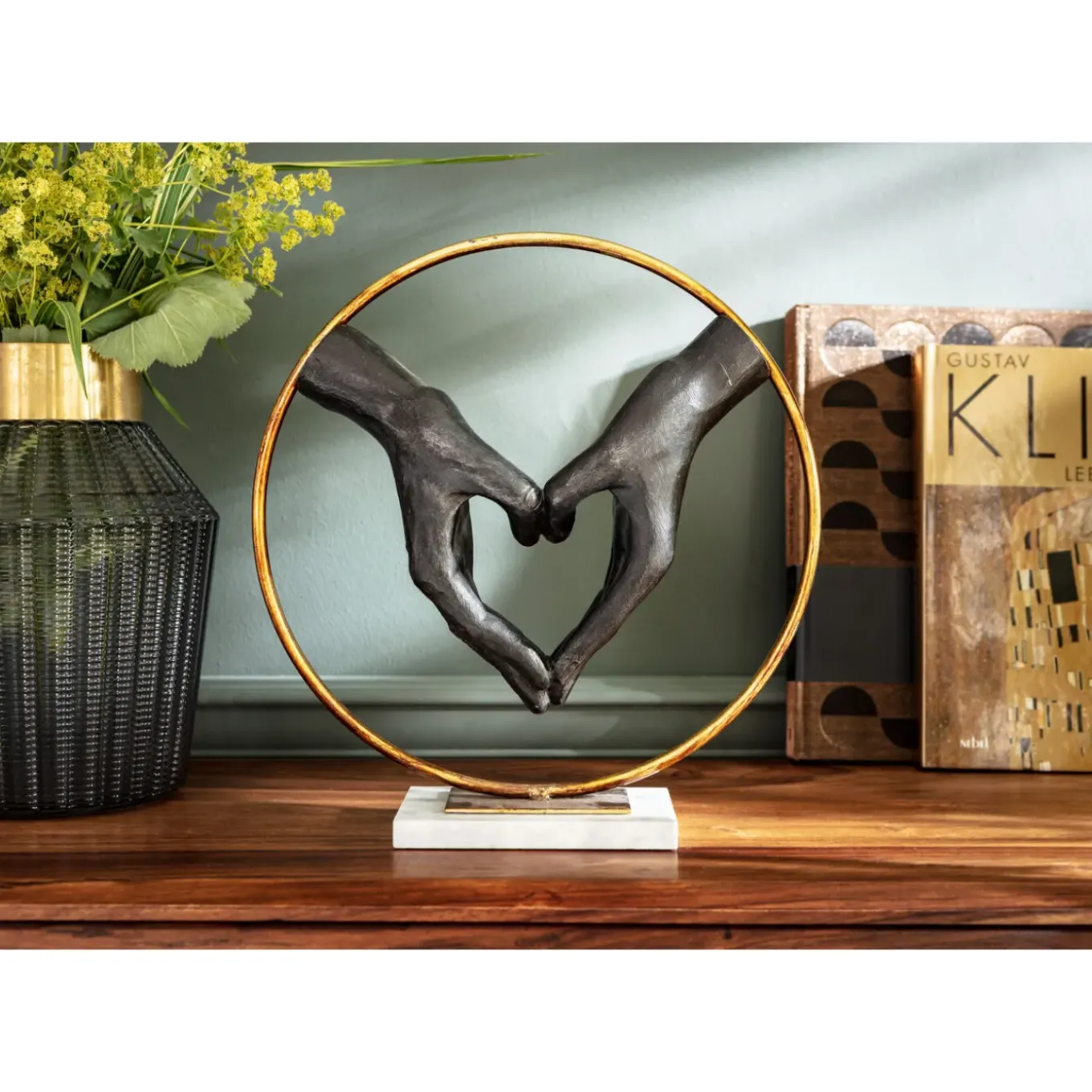 Objet Décoratif Éléments Heart Hand 33Cm
