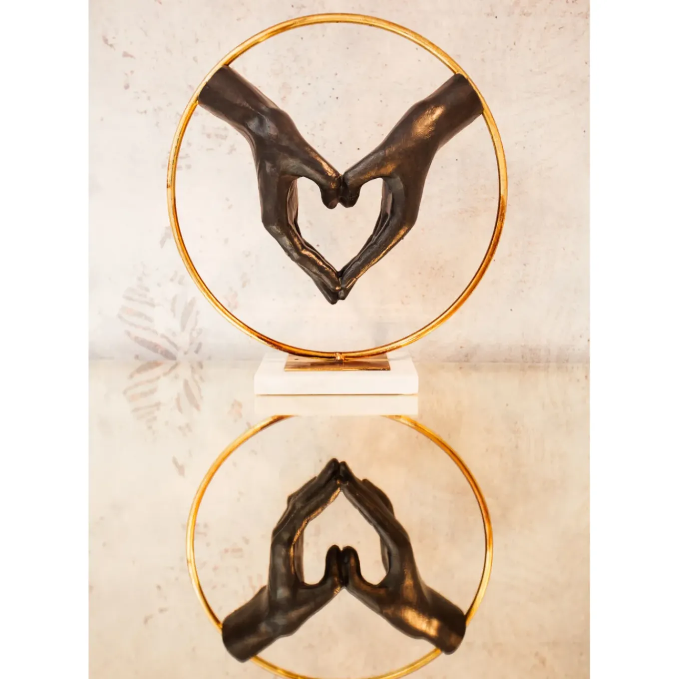 Objet Décoratif Éléments Heart Hand 33Cm