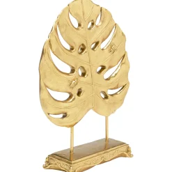 Objet Décoratif Monstera Leaf Dore 36Cm