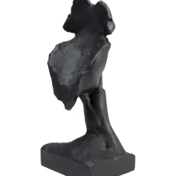 Objet Décoratif Quiet Face Noir 31Cm