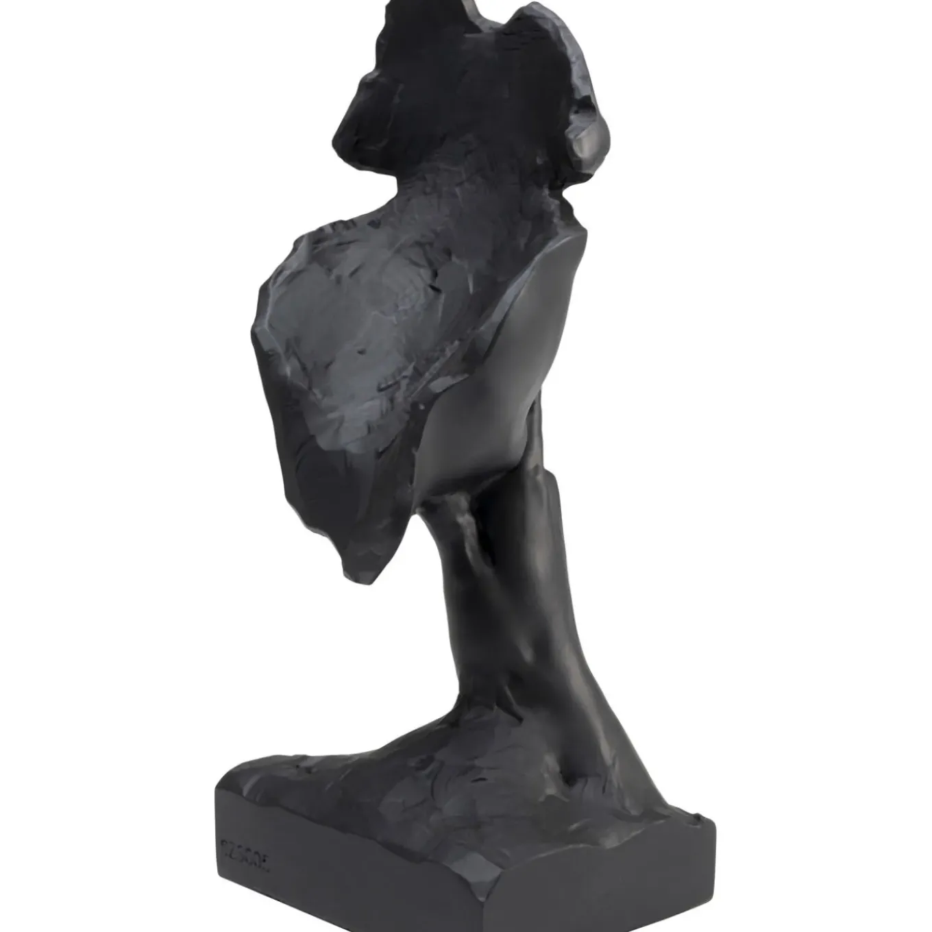 Objet Décoratif Quiet Face Noir 31Cm