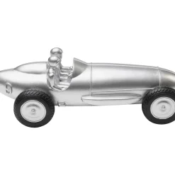 Objet Décoratif Racing Car Argente 9Cm