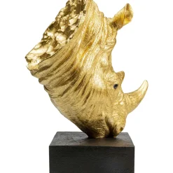Objet Décoratif Rhino Dore 51Cm