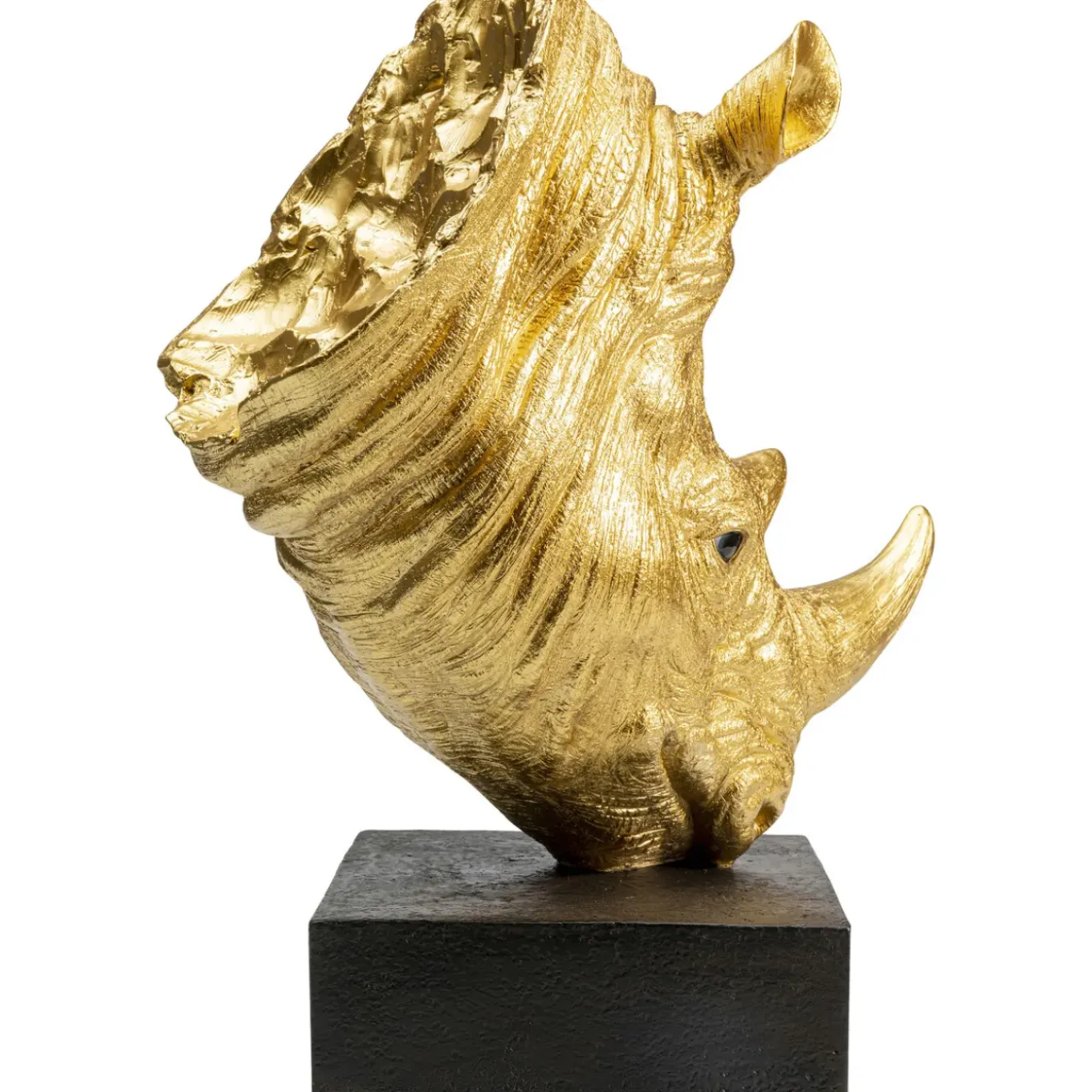 Objet Décoratif Rhino Dore 51Cm