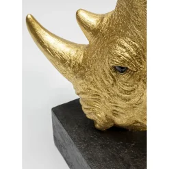 Objet Décoratif Rhino Dore 51Cm