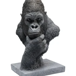Objet Décoratif Thinking Gorilla Head 49Cm