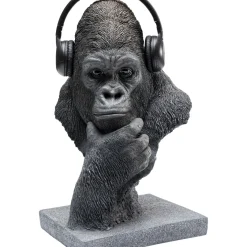 Objet Décoratif Thinking Gorilla Head 49Cm