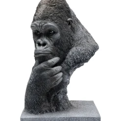 Objet Décoratif Thinking Gorilla Head 49Cm