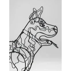 Objet Décoratif Wire Attack Dog 36Cm