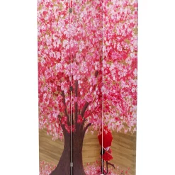 Paravent Flower Couple Vs Flower Boat 120X180