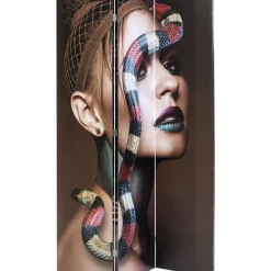 Paravent Royal Headdress Vs Snake Girl 120X180