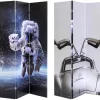 Paravent Triptychon Man Vs Oldtimer 120X180