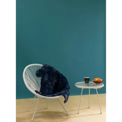 Peau De Mouton Heidi Bleu 60X85Cm