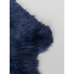Peau De Mouton Heidi Bleu 60X85Cm