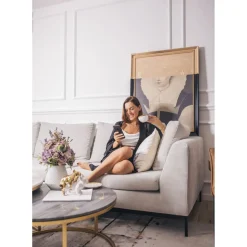 Peinture A L Huile Frame Incognito Lady 80X100Cm