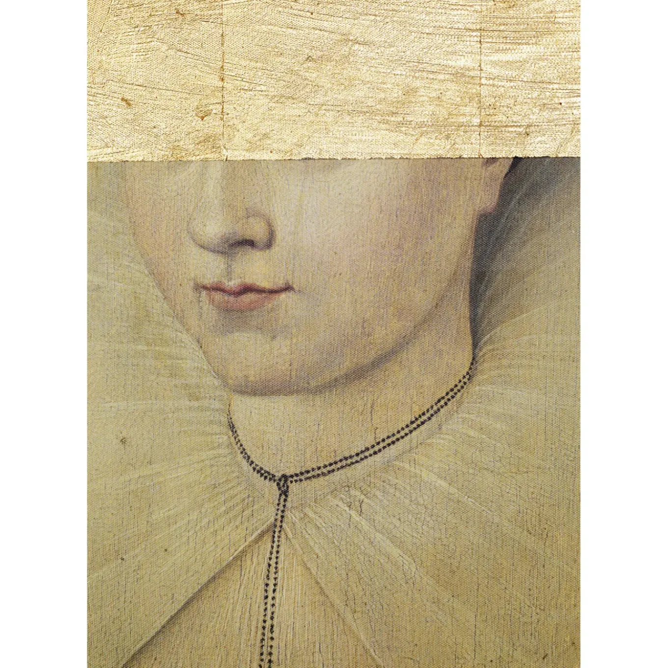 Peinture A L Huile Frame Incognito Lady 80X100Cm
