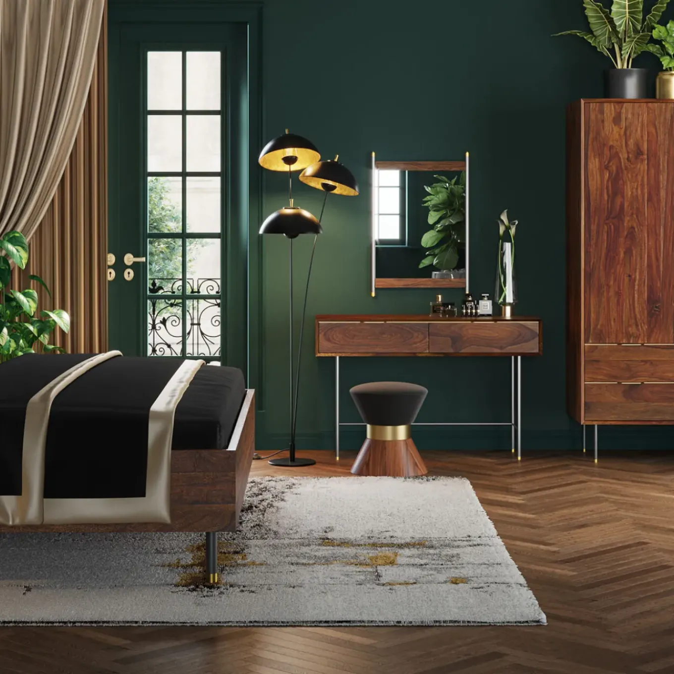 Penderie Avec Miroir Ravello 178X50