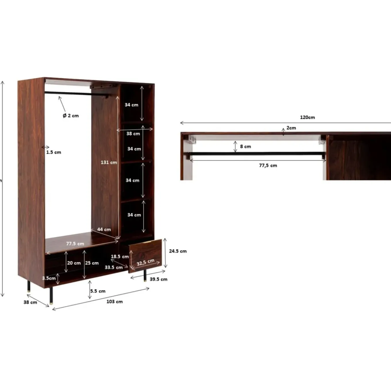 Penderie Ravello 185X120