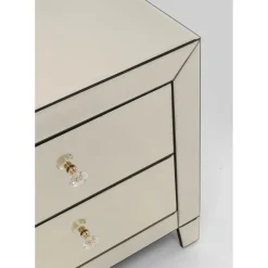 Petite Commode Luxury Champagne 2-Tiroirs