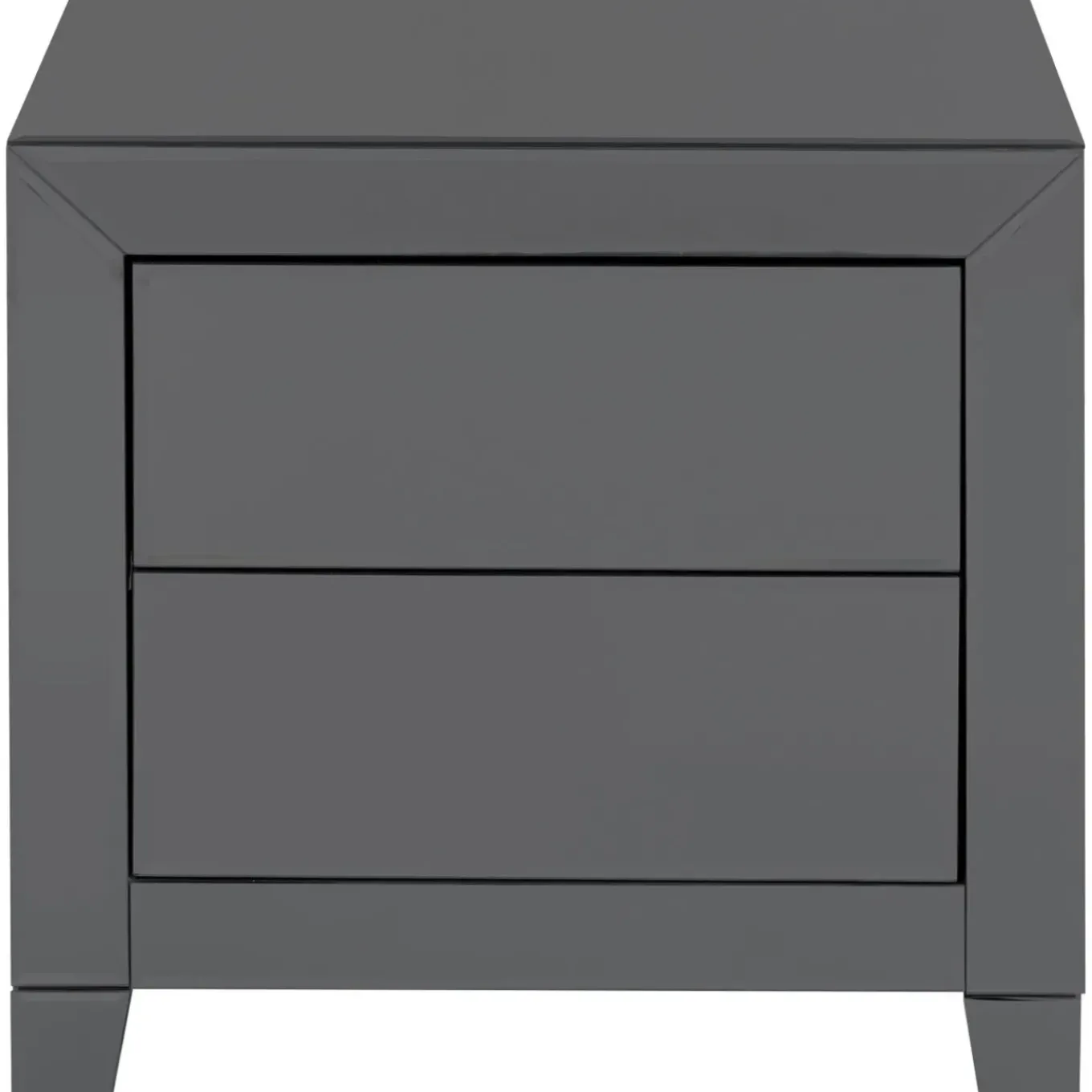 Petite Commode Luxury Push 2 Tiroirs Gris