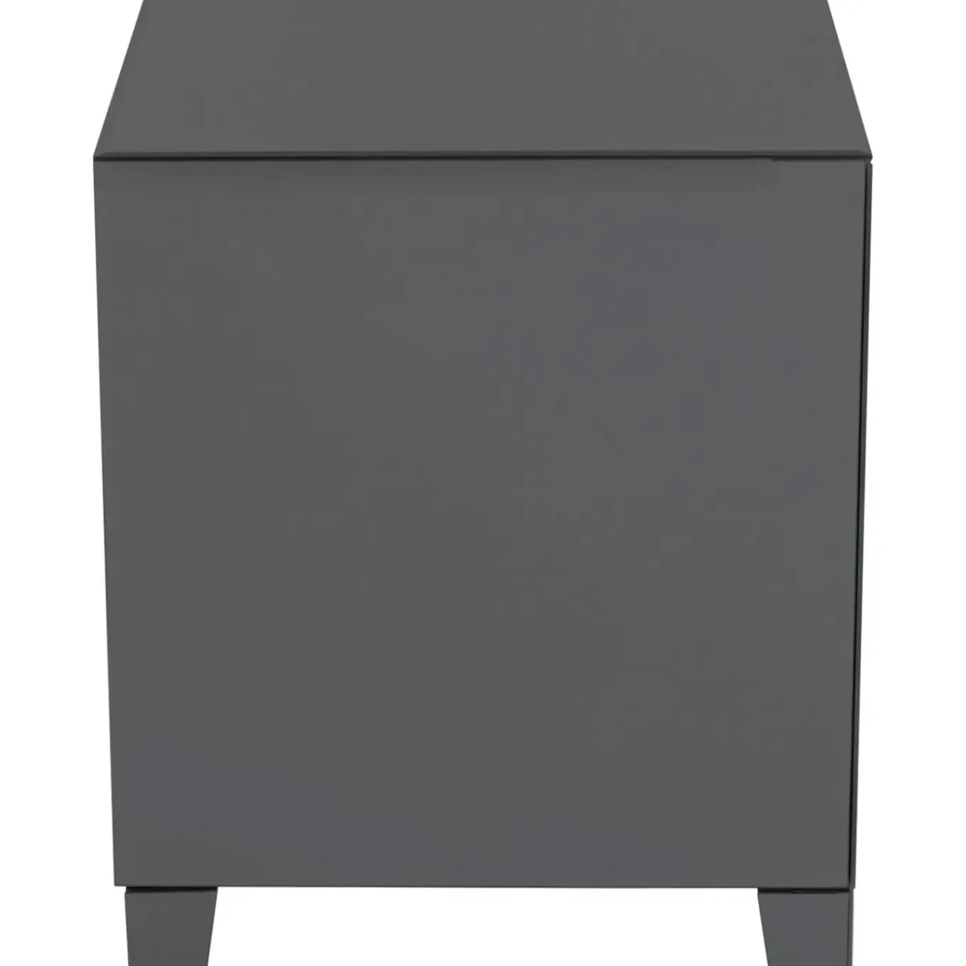 Petite Commode Luxury Push 2 Tiroirs Gris