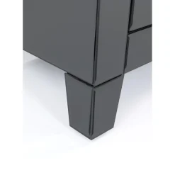 Petite Commode Luxury Push 2 Tiroirs Gris