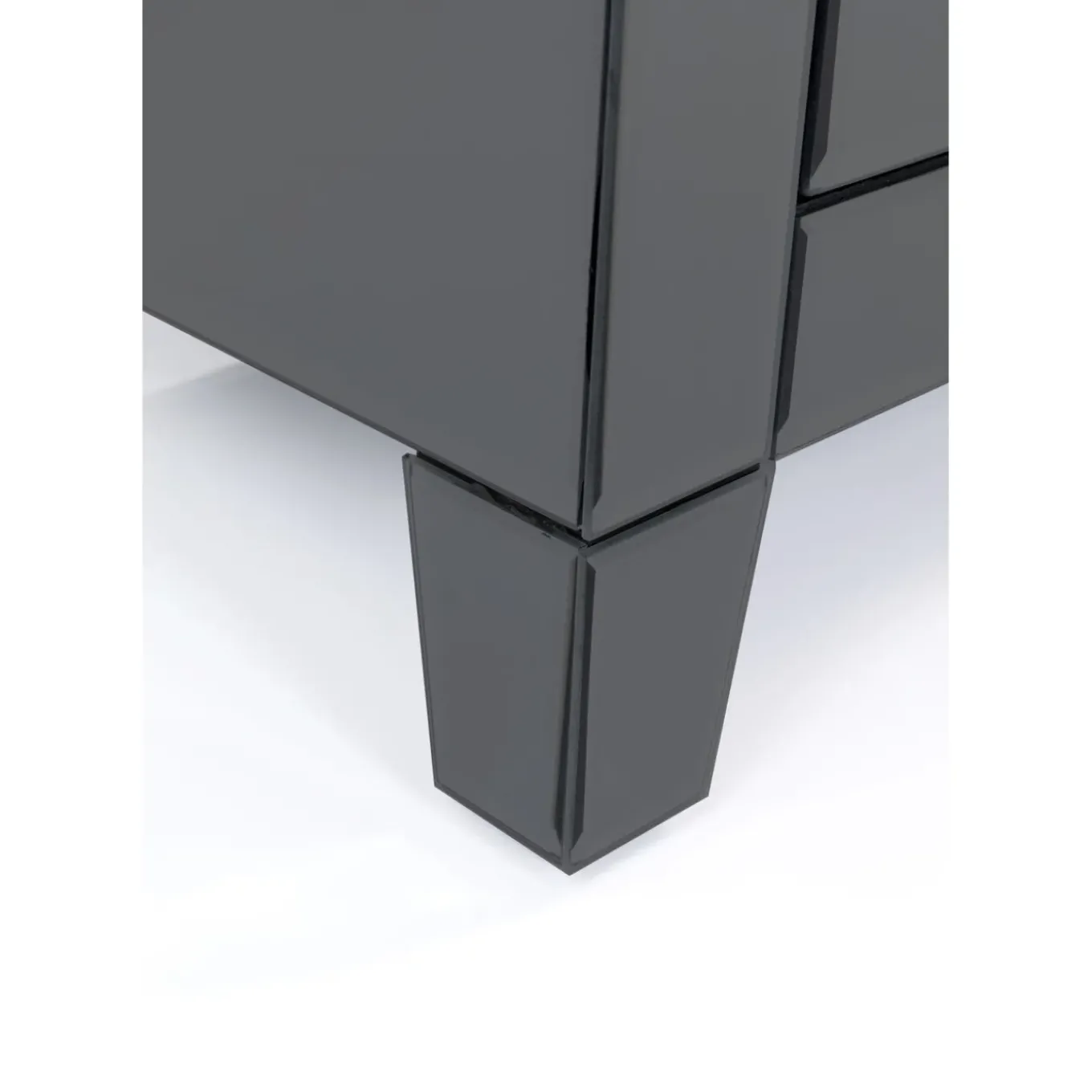 Petite Commode Luxury Push 2 Tiroirs Gris