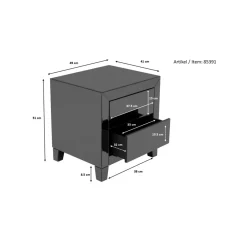 Petite Commode Luxury 2-Tiroirs