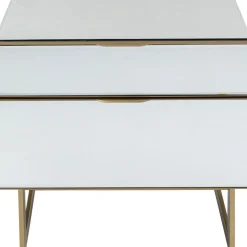 Petite Commode Soran Dore 49X50Cm