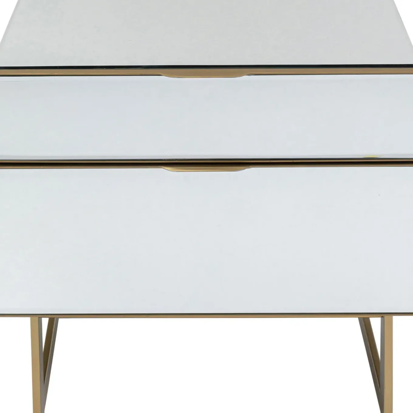 Petite Commode Soran Dore 49X50Cm