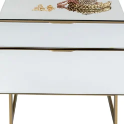 Petite Commode Soran Dore 49X50Cm