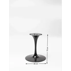 Pied De Table Invitation Noir O60Cm