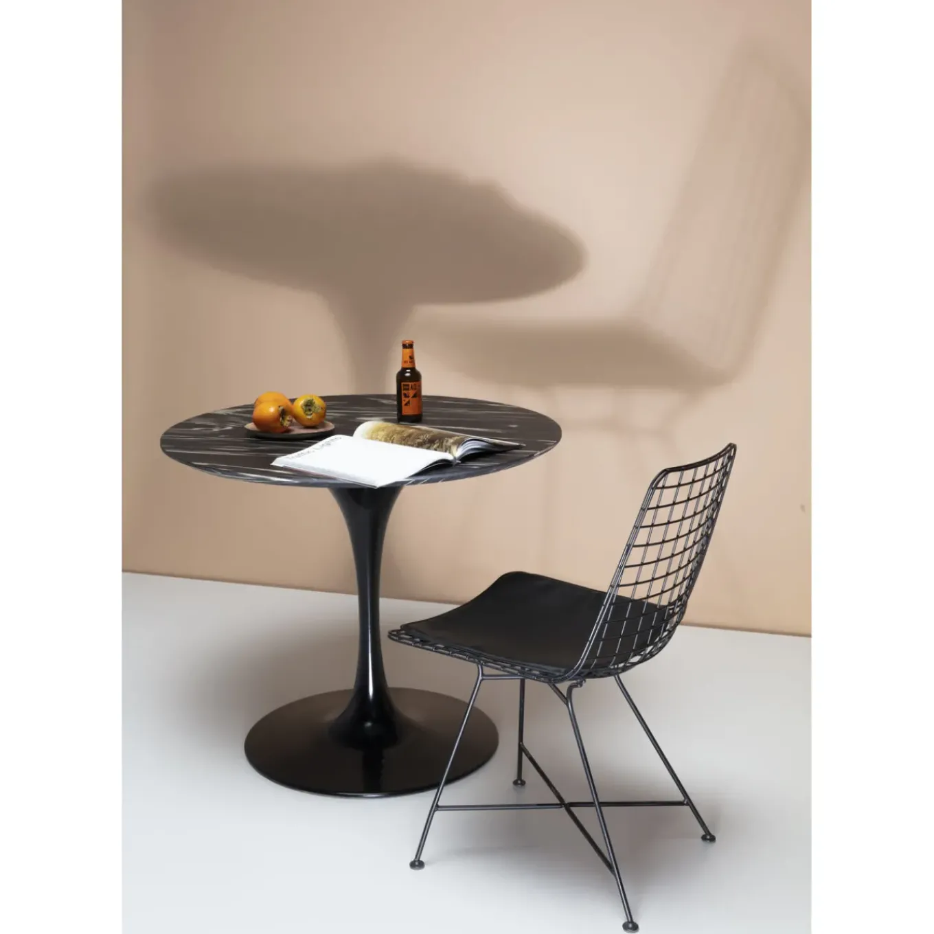 Pied De Table Invitation Noir O60Cm