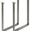 Pietement De Table Haute Tavola Acier Brut (2/Set)