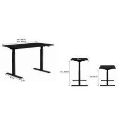 Pietement De Table Tavola Office Smart Noir