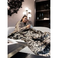 Plaid Leo Fonce 140X200Cm