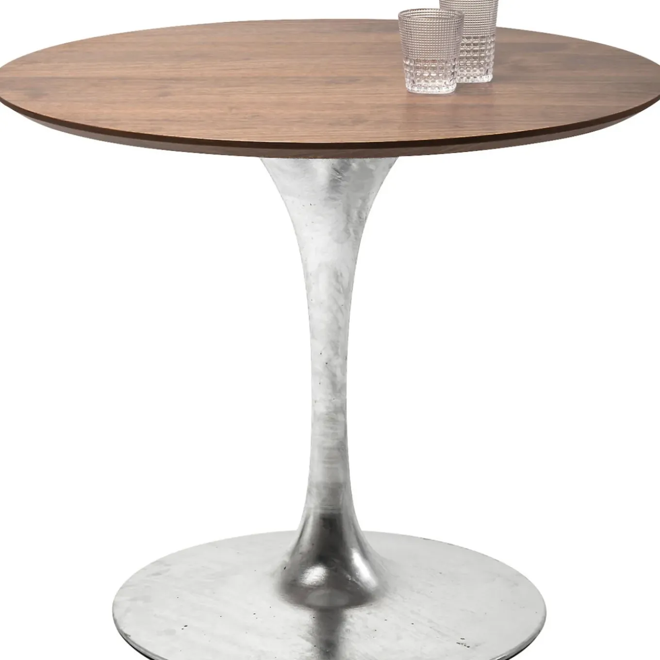 Plateau De Table Invitation Rond Noyer O90Cm