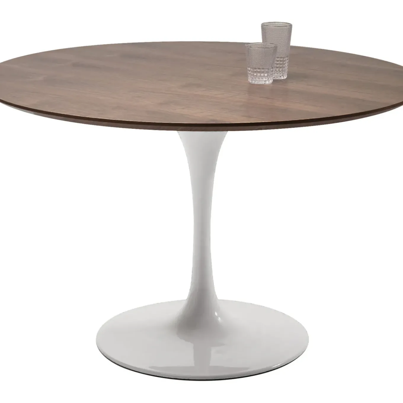 Plateau De Table Invitation Rond Noyer O120Cm