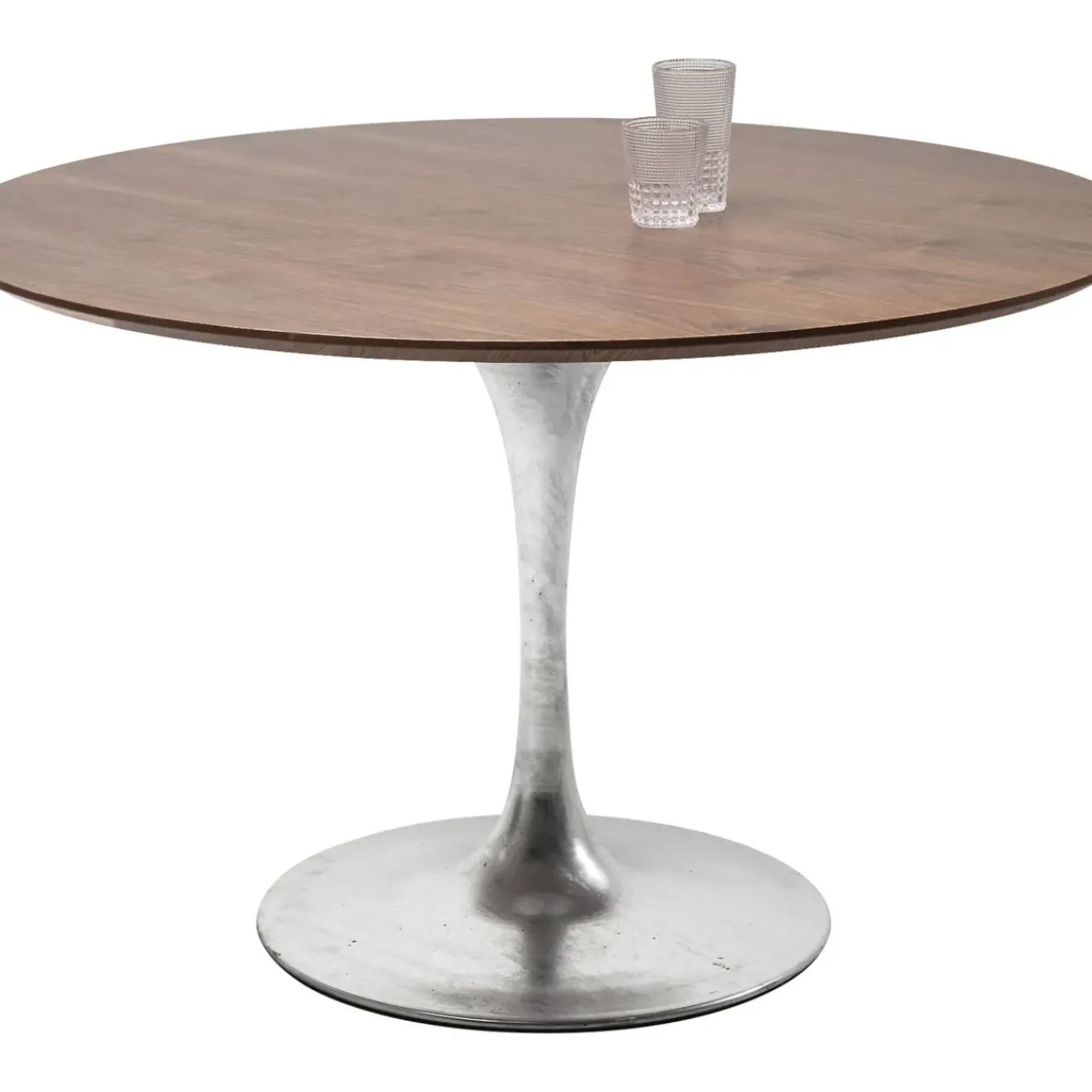 Plateau De Table Invitation Rond Noyer O120Cm